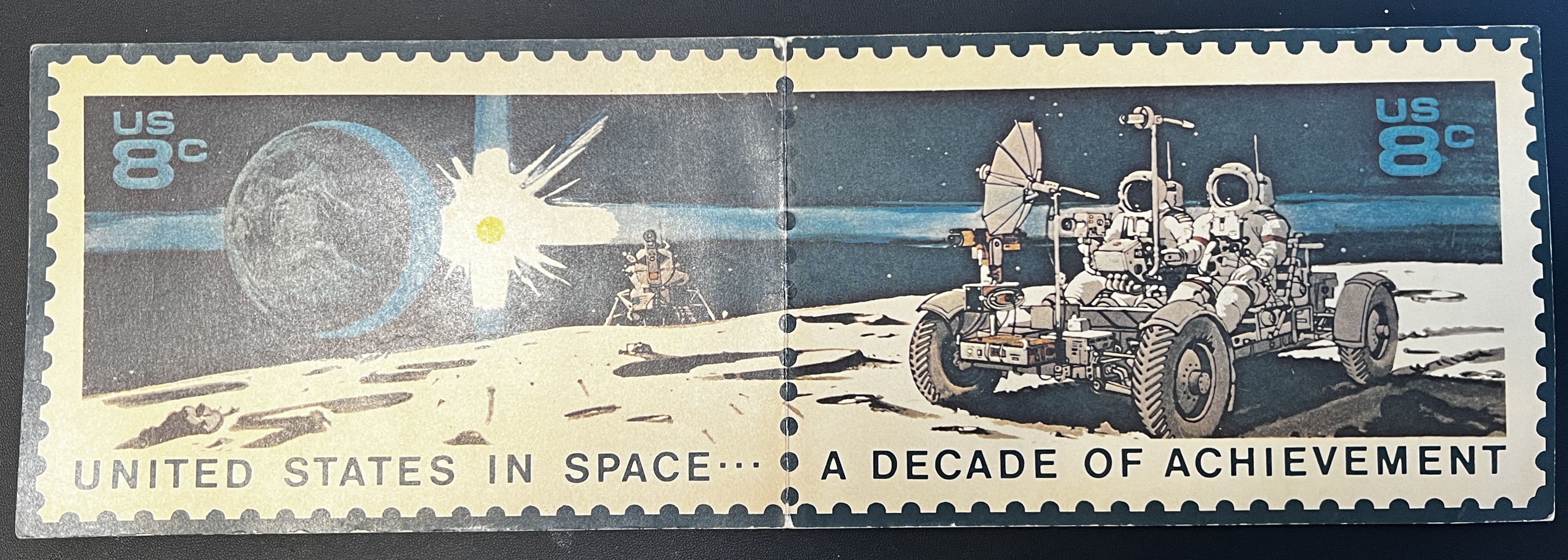 FDC A Decade in Space Houston TX - Souvenir Folder