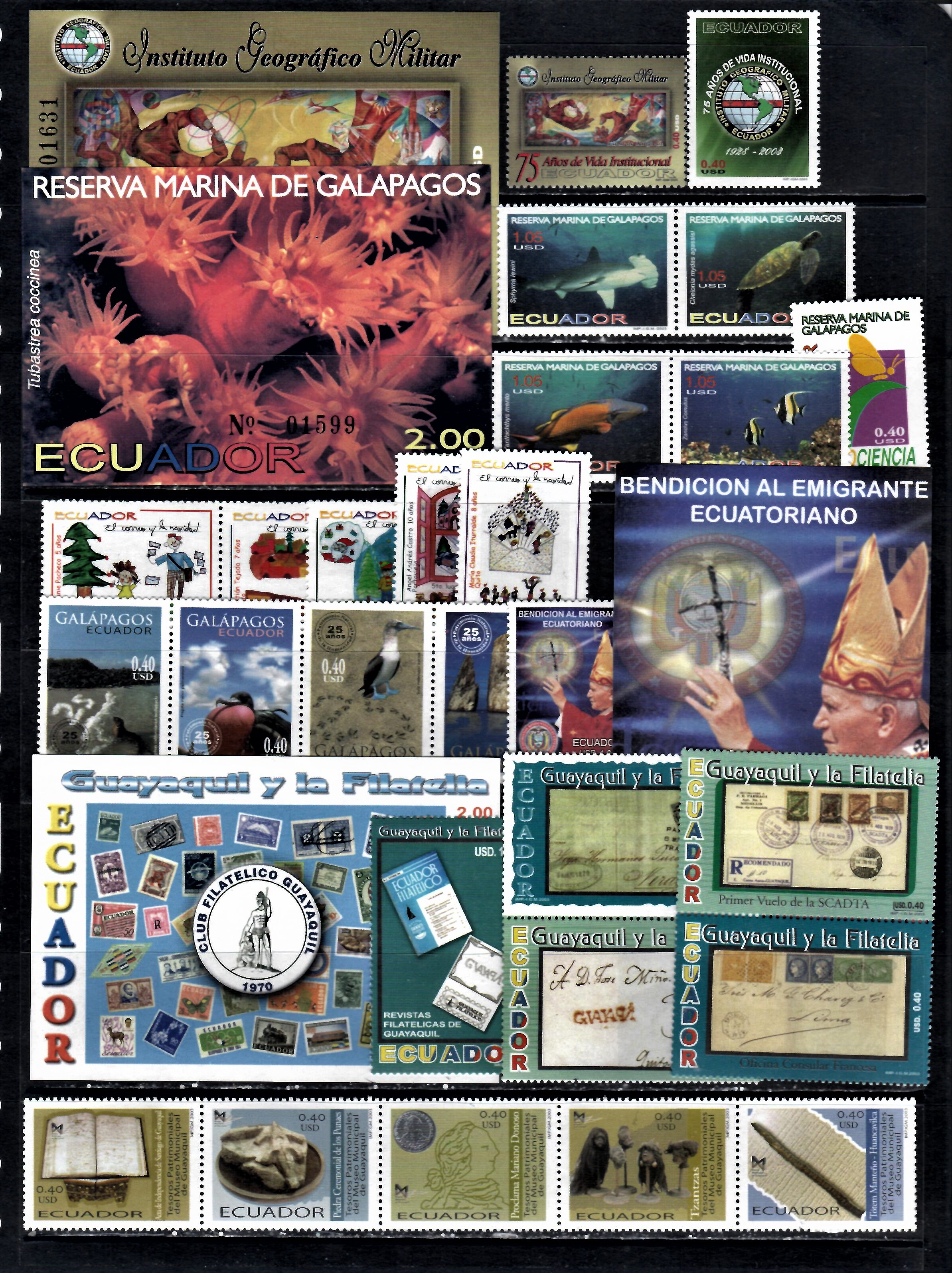 Ecuador-2003- Full Year set-27 issues .MNH**